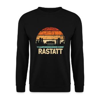 Rastatt - Unisex Pullover - Schwarz - Vorne - Alina (178cm) & Michal (187cm)