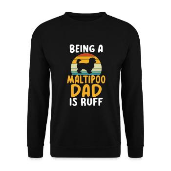 Cadeaux Maltipoo - Sweat-shirt Unisexe - noir - Devant - Alina (178cm) & Michal (187cm)