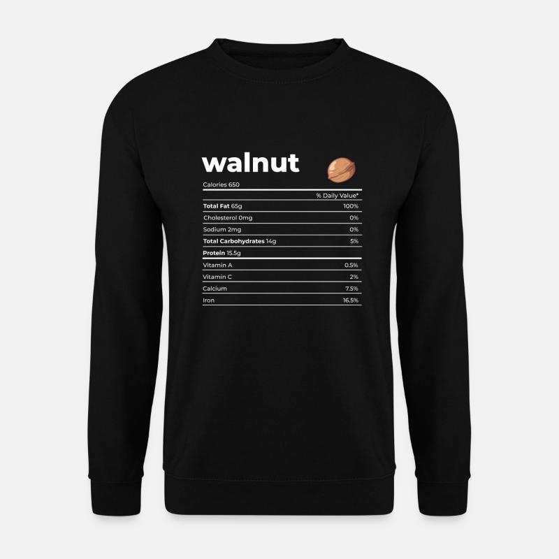 Nutrion Facts Walnut - Unisex Sweatshirt - black