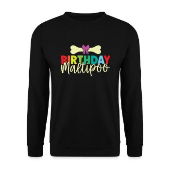 Cadeaux Maltipoo - Sweat-shirt Unisexe - noir - Devant - Alina (178cm) & Michal (187cm)
