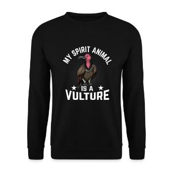 Vulture Bag - Unisex Sweatshirt - black - Front - Alina (178cm) & Michal (187cm)