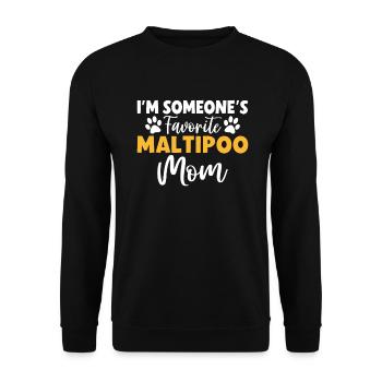 Cadeaux Maltipoo - Sweat-shirt Unisexe - noir - Devant - Alina (178cm) & Michal (187cm)