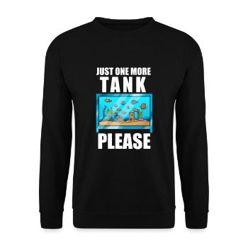 Aquarium Fish Gift - Unisex Sweatshirt - black - Front - Alina (178cm) & Michal (187cm)