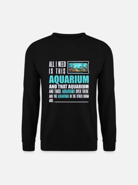 Aquarium Fisch Geschenk - Unisex Pullover - Schwarz