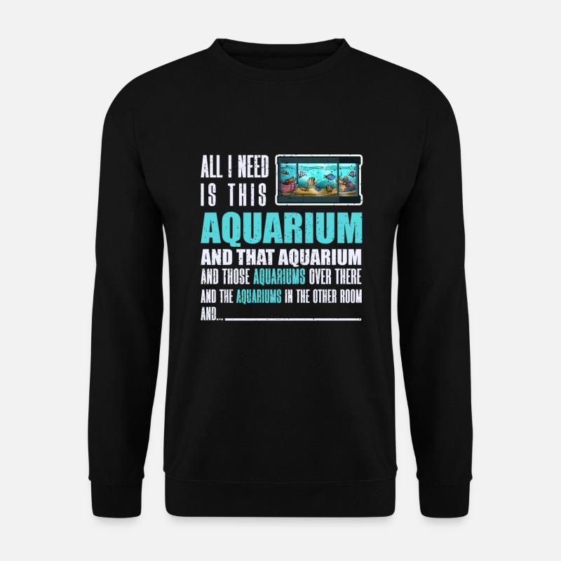 Aquarium Fisch Geschenk - Unisex Pullover - Schwarz
