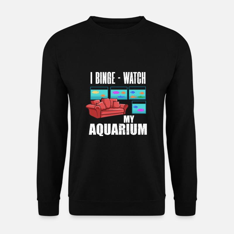 Aquarium Fisch Geschenk - Unisex Pullover - Schwarz