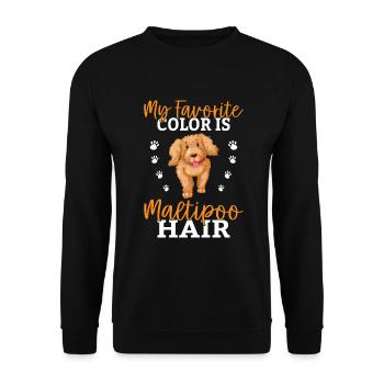 Maltipoo Gifts - Unisex Pullover - Schwarz - Vorne - Alina (178cm) & Michal (187cm)