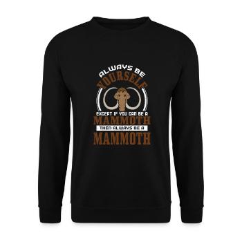 Mammouth - Sweat-shirt Unisexe - noir - Devant - Alina (178cm) & Michal (187cm)
