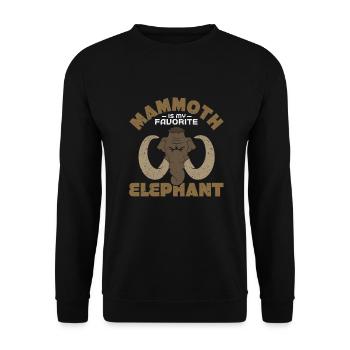 Mammouth - Sweat-shirt Unisexe - noir - Devant - Alina (178cm) & Michal (187cm)