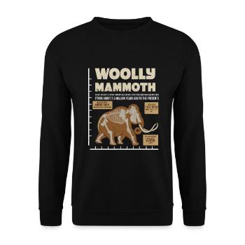 Mammouth - Sweat-shirt Unisexe - noir - Devant - Alina (178cm) & Michal (187cm)