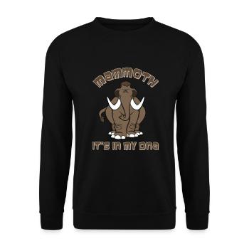 Mammouth - Sweat-shirt Unisexe - noir - Devant - Alina (178cm) & Michal (187cm)