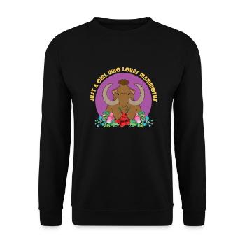 Mammoth - Unisex Sweatshirt - black - Front - Alina (178cm) & Michal (187cm)