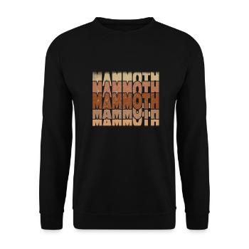 Mammoth - Unisex Sweatshirt - black - Front - Alina (178cm) & Michal (187cm)