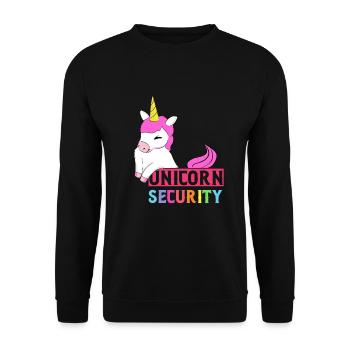 Einhorn - Unisex Pullover - Schwarz - Vorne - Alina (178cm) & Michal (187cm)
