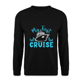 Cruise Cruise Ship Gift - Unisex Sweatshirt - black - Front - Alina (178cm) & Michal (187cm)