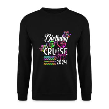 Cruise Cruise Ship Gift - Unisex Sweatshirt - black - Front - Alina (178cm) & Michal (187cm)
