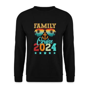 Cruise Cruise Ship Gift - Unisex Sweatshirt - black - Front - Alina (178cm) & Michal (187cm)