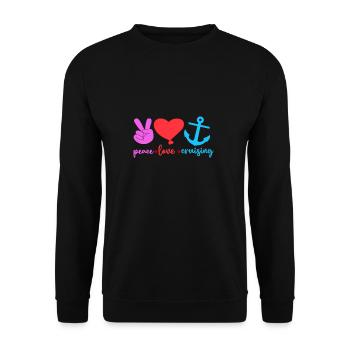 Cruise Cruise Ship Gift - Unisex Sweatshirt - black - Front - Alina (178cm) & Michal (187cm)