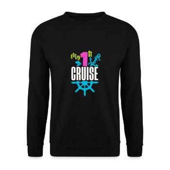 Cruise Cruise Ship Gift - Unisex Sweatshirt - black - Front - Alina (178cm) & Michal (187cm)