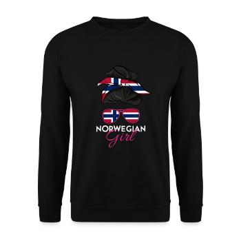 Norvégienne - Sweat-shirt Unisexe - noir - Devant - Alina (178cm) & Michal (187cm)