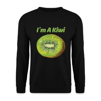 Pomegranate Food Christmas - Unisex Sweatshirt - black - Front - Alina (178cm) & Michal (187cm)