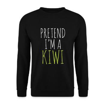 Steak - Unisex Pullover - Schwarz - Vorne - Alina (178cm) & Michal (187cm)