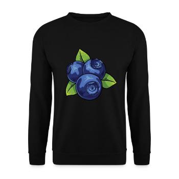 Blauberren Blauberre Geschenk - Unisex Pullover - Schwarz - Vorne - Alina (178cm) & Michal (187cm)