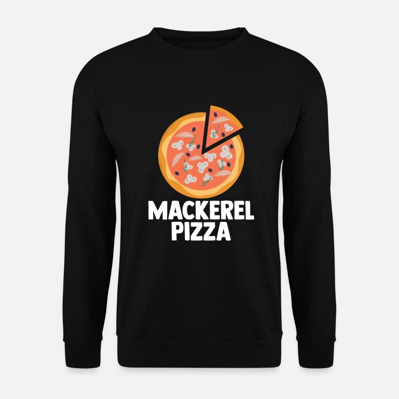 Makerel Pizza - Unisex Pullover - Schwarz