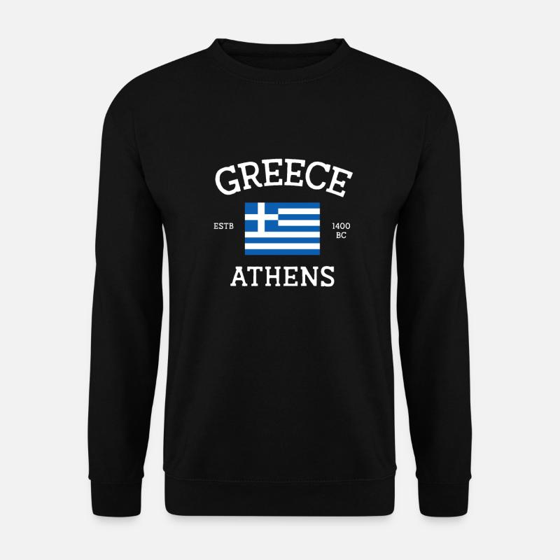 Grèce - Sweat-shirt Unisexe - noir