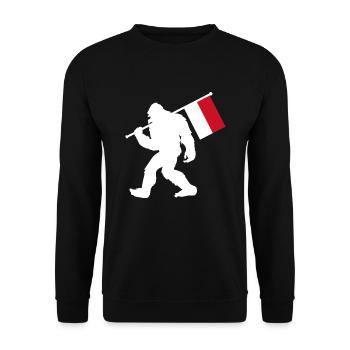 Monaco - Unisex Sweatshirt - black - Front - Alina (178cm) & Michal (187cm)