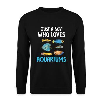Aquarium - Sweat-shirt Unisexe - noir - Devant - Alina (178cm) & Michal (187cm)