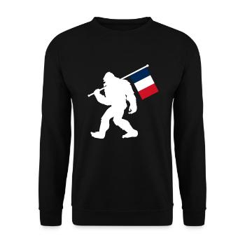 Frankreich - Unisex Pullover - Schwarz - Vorne - Alina (178cm) & Michal (187cm)