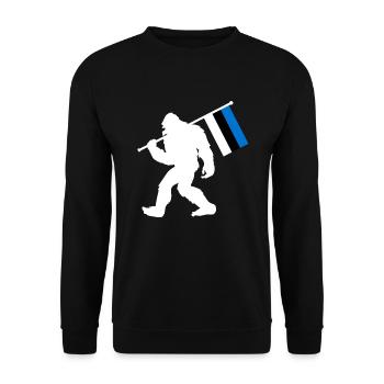Estonie Bigfoot - Sweat-shirt Unisexe - noir - Devant - Alina (178cm) & Michal (187cm)