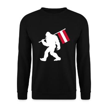 Bigfoot d’Autriche - Sweat-shirt Unisexe - noir - Devant - Alina (178cm) & Michal (187cm)