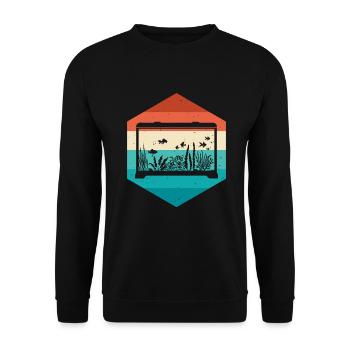 Aquarium - Sweat-shirt Unisexe - noir - Devant - Alina (178cm) & Michal (187cm)