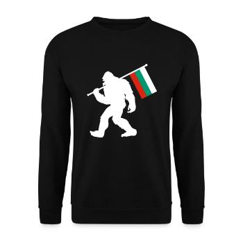 Bulgaria Bigfoot - Unisex Sweatshirt - black - Front - Alina (178cm) & Michal (187cm)
