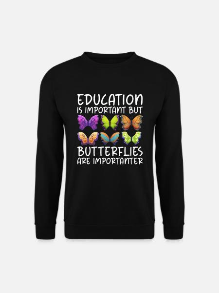 Butterfly Lover Gifts - Unisex Sweatshirt - black
