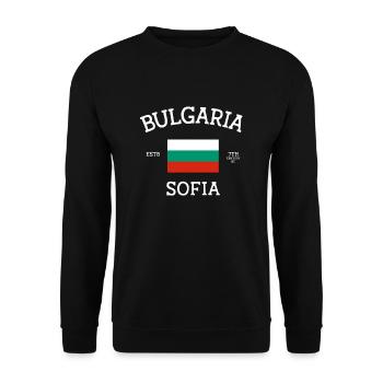 Bulgarien - Unisex Pullover - Schwarz - Vorne - Alina (178cm) & Michal (187cm)