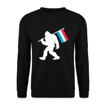Bigfoot luxembourgeois - Sweat-shirt Unisexe - noir - Devant - Alina (178cm) & Michal (187cm)