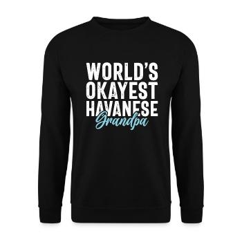 Cadeaux pour les amoureux des chiens bichons havanais - Sweat-shirt Unisexe - noir - Devant - Alina (178cm) & Michal (187cm)