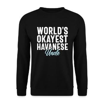 Gifts for Havanese Dog Lovers - Unisex Pullover - Schwarz - Vorne - Alina (178cm) & Michal (187cm)