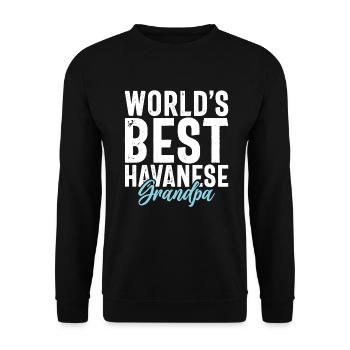 Gifts for Havanese Dog Lovers - Unisex Pullover - Schwarz - Vorne - Alina (178cm) & Michal (187cm)