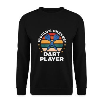 Darts - Unisex Pullover - Schwarz - Vorne - Alina (178cm) & Michal (187cm)