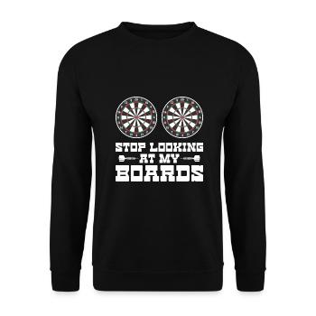 Darts - Unisex Pullover - Schwarz - Vorne - Alina (178cm) & Michal (187cm)