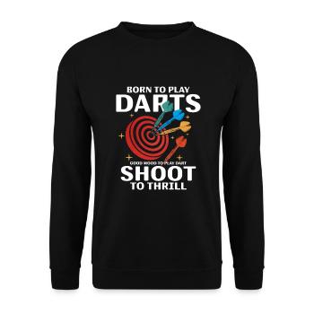 Darts - Unisex Pullover - Schwarz - Vorne - Alina (178cm) & Michal (187cm)