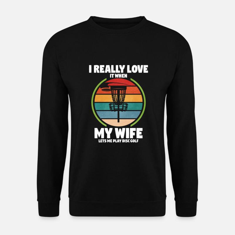Frisbee Golf Disc Golf - Unisex sweater - sort