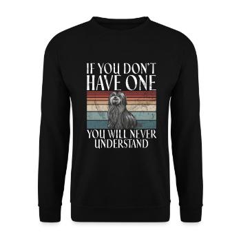 Cadeaux pour les amoureux des chiens bichons havanais - Sweat-shirt Unisexe - noir - Devant - Alina (178cm) & Michal (187cm)