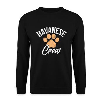 Gifts for Havanese Dog Lovers - Unisex Pullover - Schwarz - Vorne - Alina (178cm) & Michal (187cm)