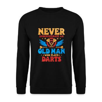Darts - Unisex Pullover - Schwarz - Vorne - Alina (178cm) & Michal (187cm)
