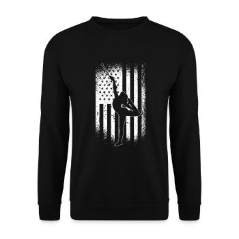 Bâton Twirling Bâton Twirler cadeau - Sweat-shirt Unisexe - noir - Devant - Alina (178cm) & Michal (187cm)